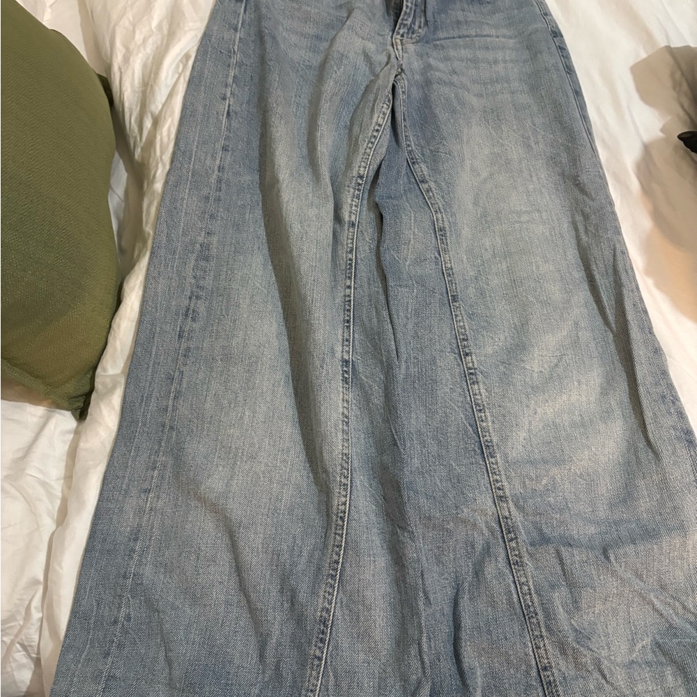 Zara super wide leg Blue Women's Jeans